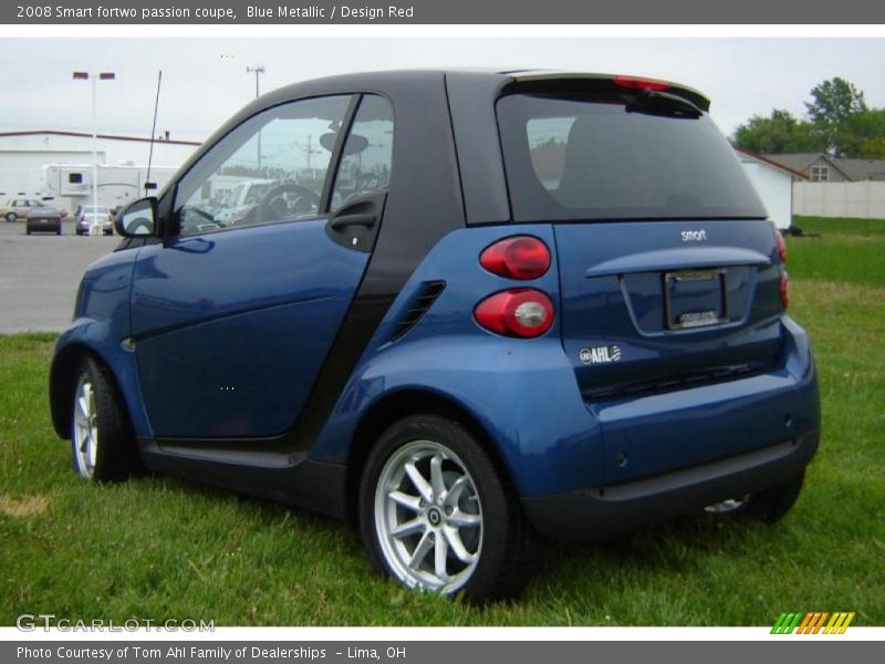 Blue Metallic / Design Red 2008 Smart fortwo passion coupe