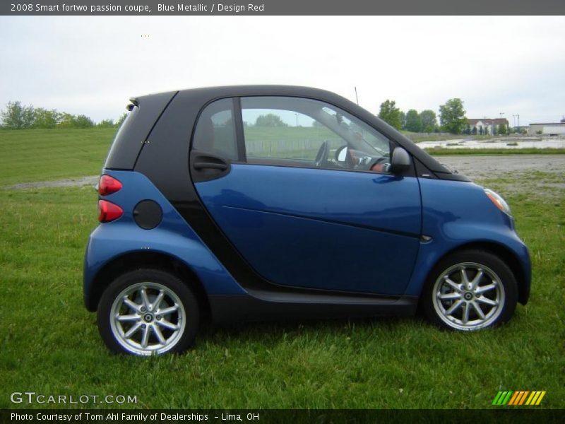 Blue Metallic / Design Red 2008 Smart fortwo passion coupe