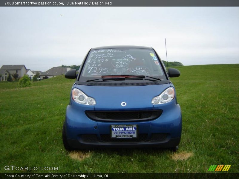 Blue Metallic / Design Red 2008 Smart fortwo passion coupe