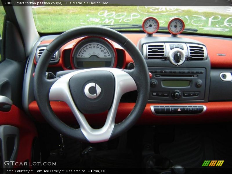 Blue Metallic / Design Red 2008 Smart fortwo passion coupe