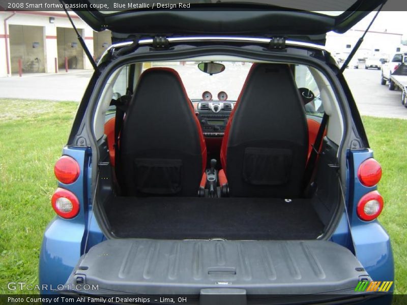 Blue Metallic / Design Red 2008 Smart fortwo passion coupe