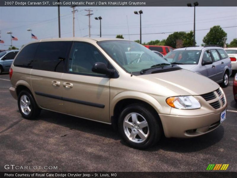 Linen Gold Metallic Pearl / Dark Khaki/Light Graystone 2007 Dodge Caravan SXT