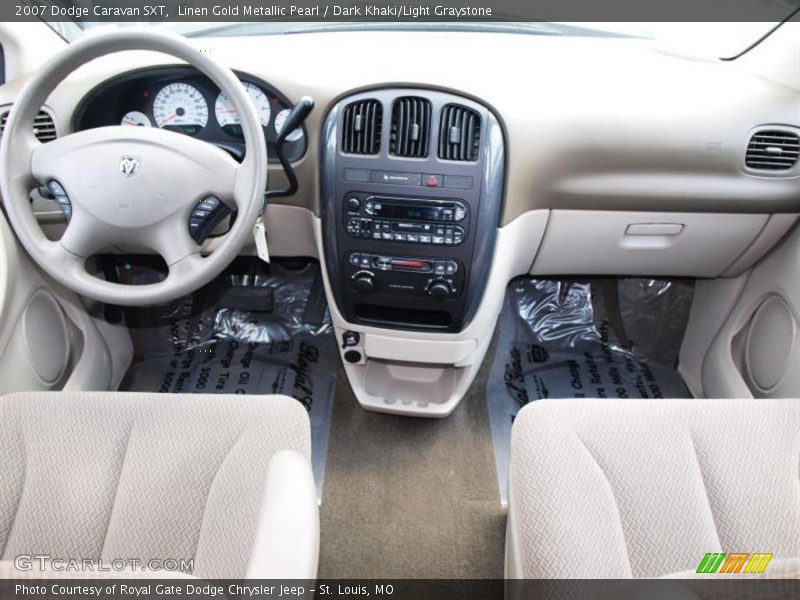 Linen Gold Metallic Pearl / Dark Khaki/Light Graystone 2007 Dodge Caravan SXT