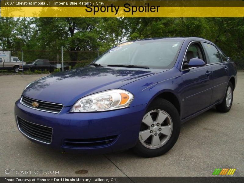 Imperial Blue Metallic / Gray 2007 Chevrolet Impala LT