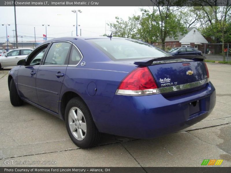 Imperial Blue Metallic / Gray 2007 Chevrolet Impala LT