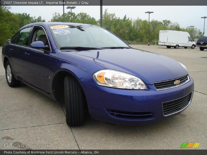 Imperial Blue Metallic / Gray 2007 Chevrolet Impala LT