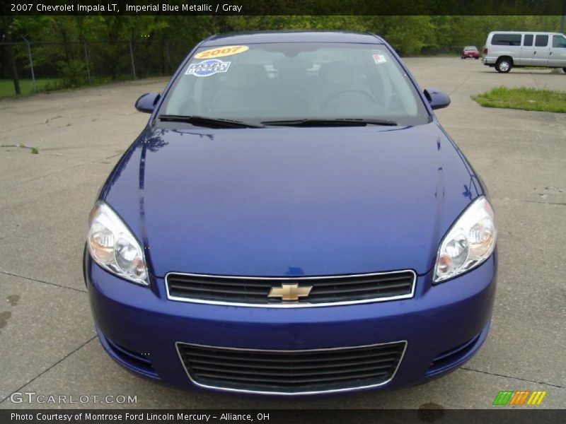 Imperial Blue Metallic / Gray 2007 Chevrolet Impala LT