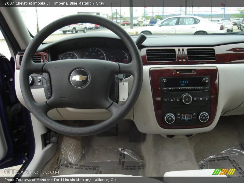 Imperial Blue Metallic / Gray 2007 Chevrolet Impala LT