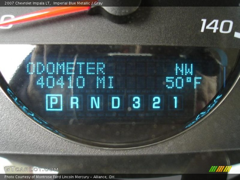 Imperial Blue Metallic / Gray 2007 Chevrolet Impala LT
