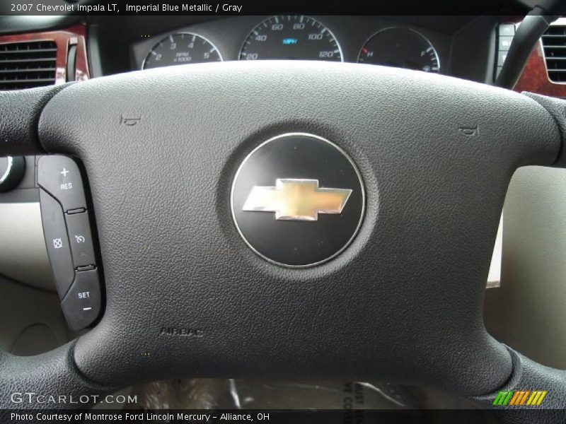 Imperial Blue Metallic / Gray 2007 Chevrolet Impala LT