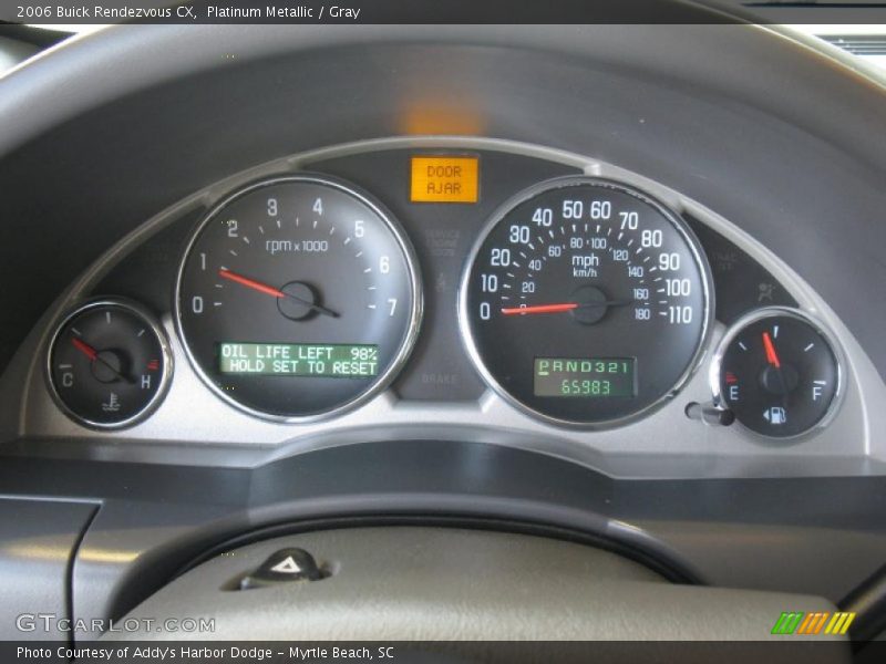 Platinum Metallic / Gray 2006 Buick Rendezvous CX