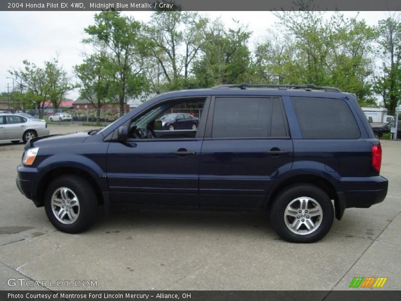 Midnight Blue Metallic / Gray 2004 Honda Pilot EX 4WD