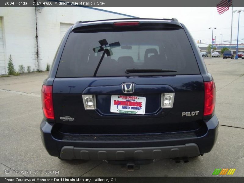 Midnight Blue Metallic / Gray 2004 Honda Pilot EX 4WD