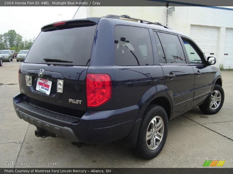 Midnight Blue Metallic / Gray 2004 Honda Pilot EX 4WD