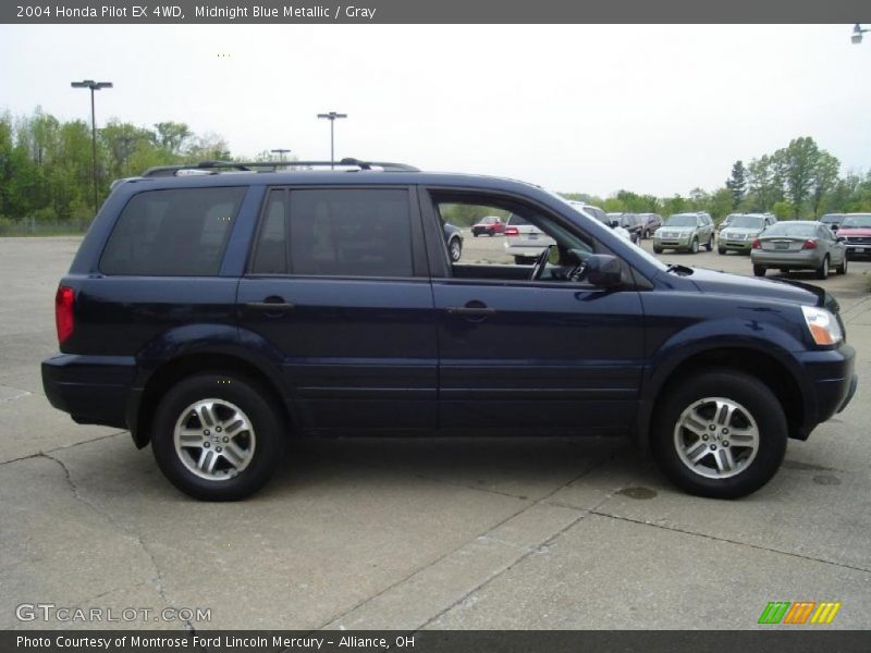 Midnight Blue Metallic / Gray 2004 Honda Pilot EX 4WD