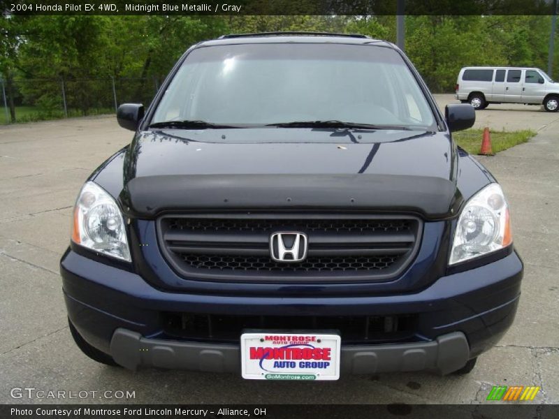 Midnight Blue Metallic / Gray 2004 Honda Pilot EX 4WD