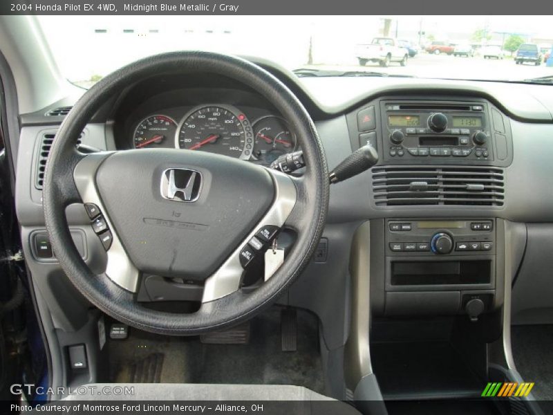 Midnight Blue Metallic / Gray 2004 Honda Pilot EX 4WD