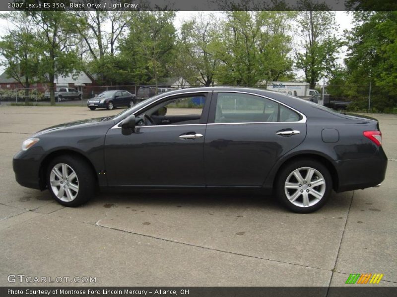 Black Onyx / Light Gray 2007 Lexus ES 350