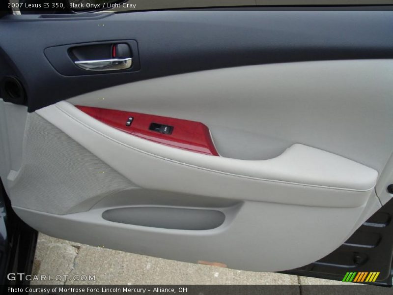 Black Onyx / Light Gray 2007 Lexus ES 350
