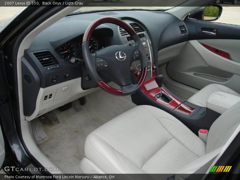 Black Onyx / Light Gray 2007 Lexus ES 350