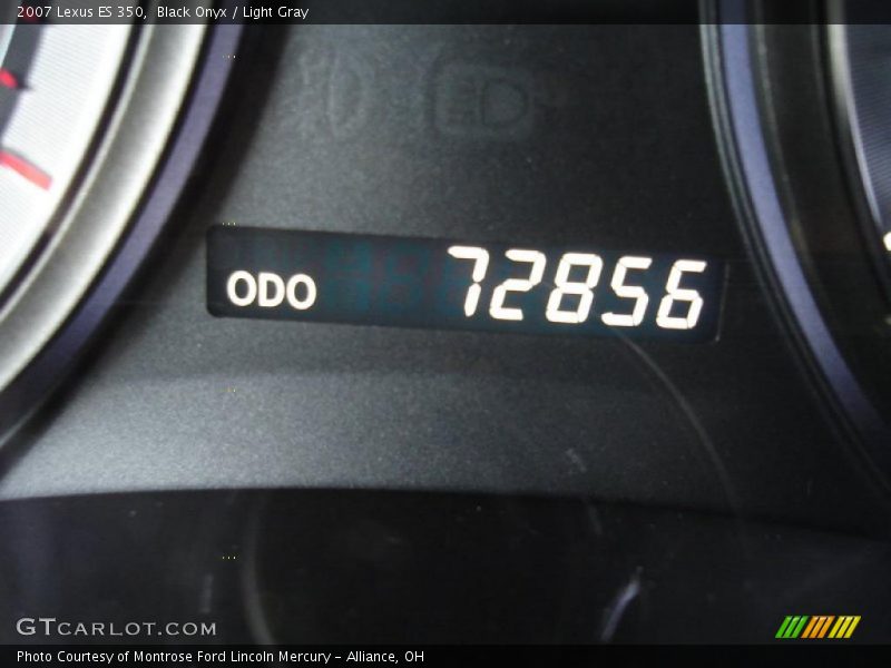 Black Onyx / Light Gray 2007 Lexus ES 350