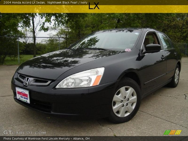 2004 Honda Accord LX Sedan in Nighthawk Black Pearl Photo No. 30030027