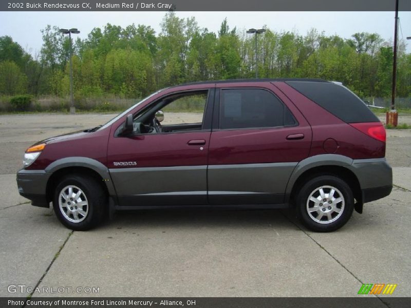 Medium Red / Dark Gray 2002 Buick Rendezvous CX
