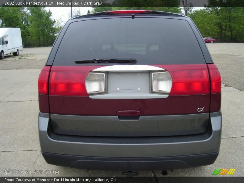 Medium Red / Dark Gray 2002 Buick Rendezvous CX