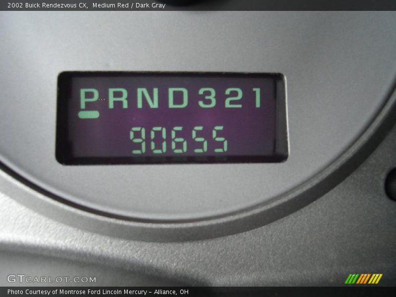 Medium Red / Dark Gray 2002 Buick Rendezvous CX