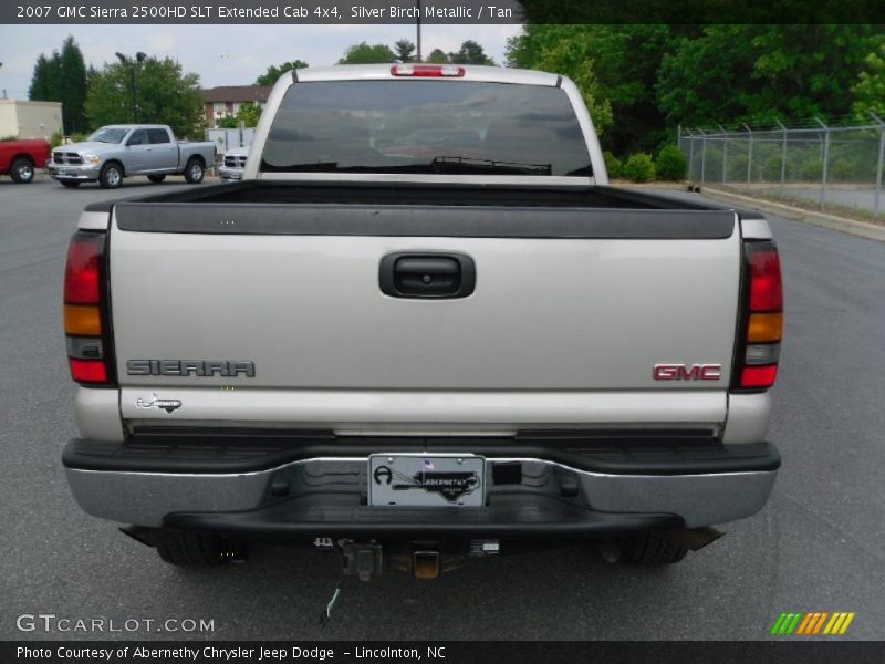 Silver Birch Metallic / Tan 2007 GMC Sierra 2500HD SLT Extended Cab 4x4