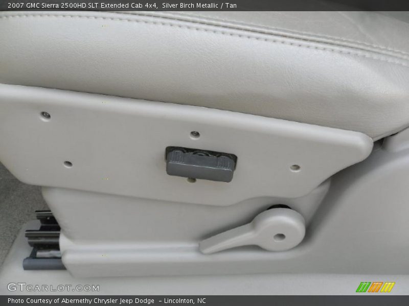 Silver Birch Metallic / Tan 2007 GMC Sierra 2500HD SLT Extended Cab 4x4