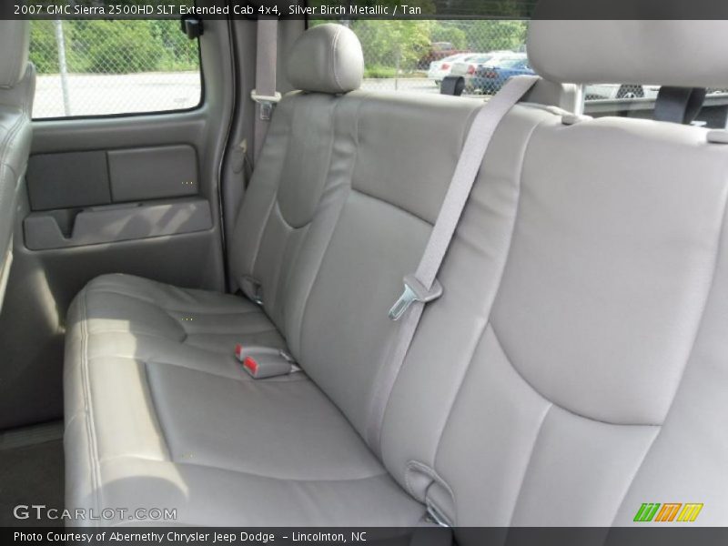 Silver Birch Metallic / Tan 2007 GMC Sierra 2500HD SLT Extended Cab 4x4