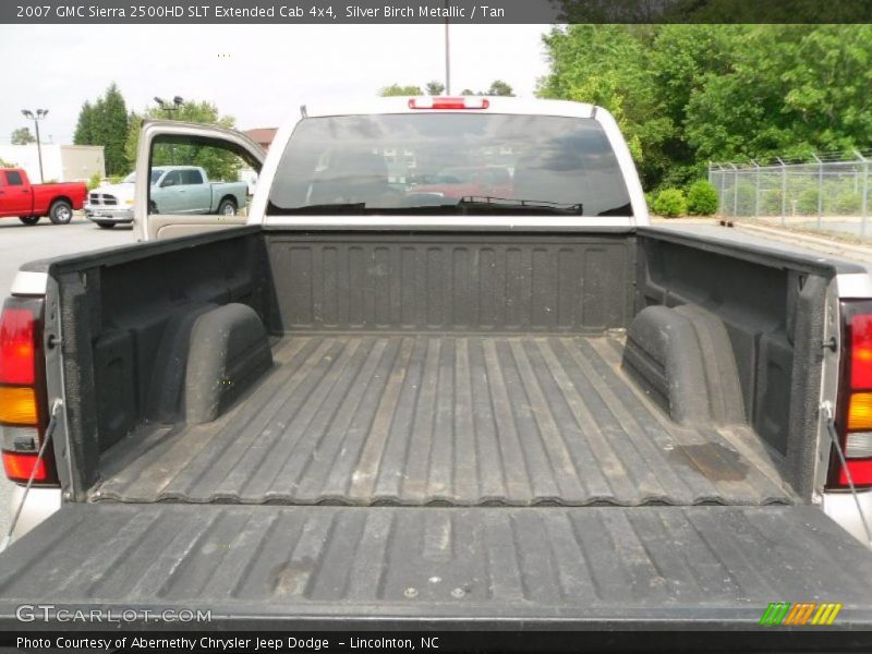 Silver Birch Metallic / Tan 2007 GMC Sierra 2500HD SLT Extended Cab 4x4
