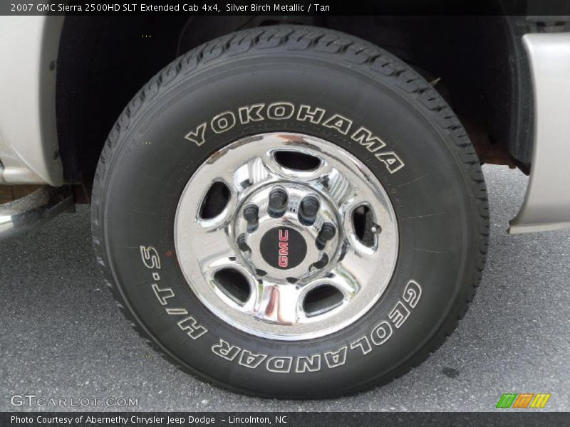 Silver Birch Metallic / Tan 2007 GMC Sierra 2500HD SLT Extended Cab 4x4