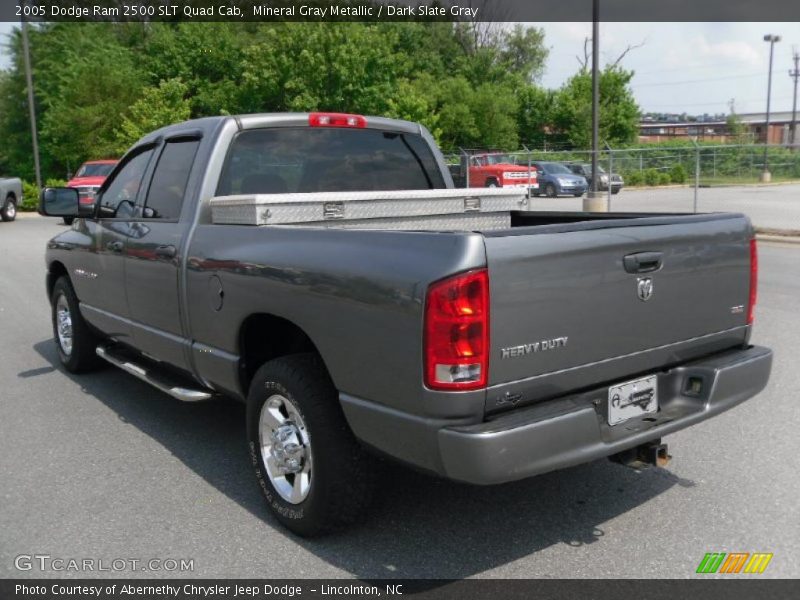 Mineral Gray Metallic / Dark Slate Gray 2005 Dodge Ram 2500 SLT Quad Cab