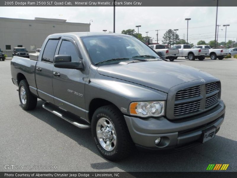 Mineral Gray Metallic / Dark Slate Gray 2005 Dodge Ram 2500 SLT Quad Cab