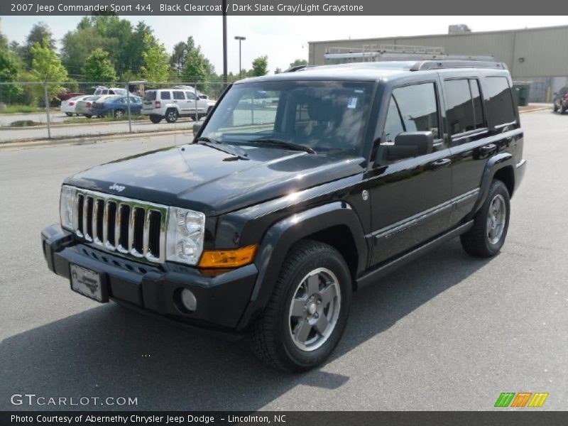Black Clearcoat / Dark Slate Gray/Light Graystone 2007 Jeep Commander Sport 4x4