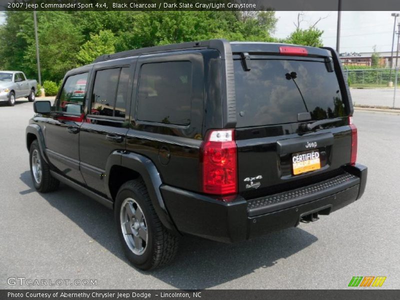 Black Clearcoat / Dark Slate Gray/Light Graystone 2007 Jeep Commander Sport 4x4