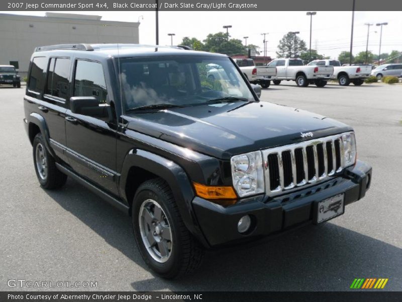 Black Clearcoat / Dark Slate Gray/Light Graystone 2007 Jeep Commander Sport 4x4