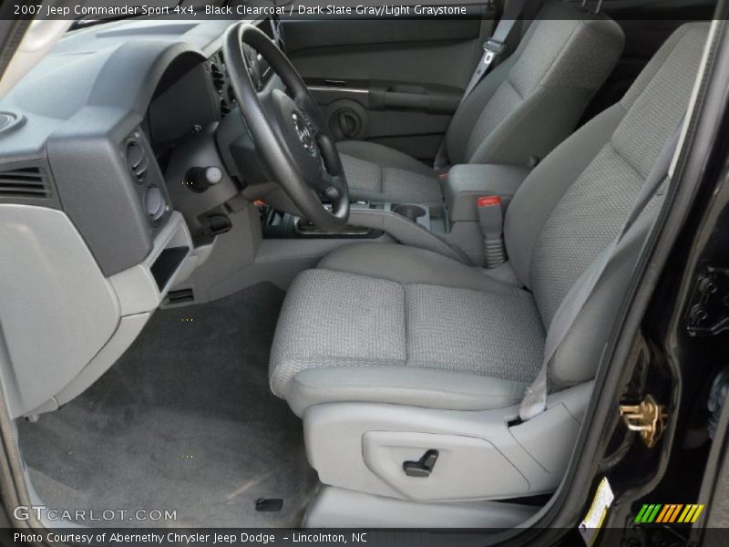 Black Clearcoat / Dark Slate Gray/Light Graystone 2007 Jeep Commander Sport 4x4