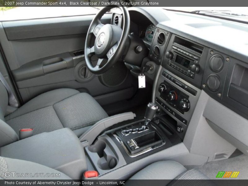 Black Clearcoat / Dark Slate Gray/Light Graystone 2007 Jeep Commander Sport 4x4