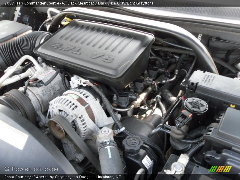 Black Clearcoat / Dark Slate Gray/Light Graystone 2007 Jeep Commander Sport 4x4