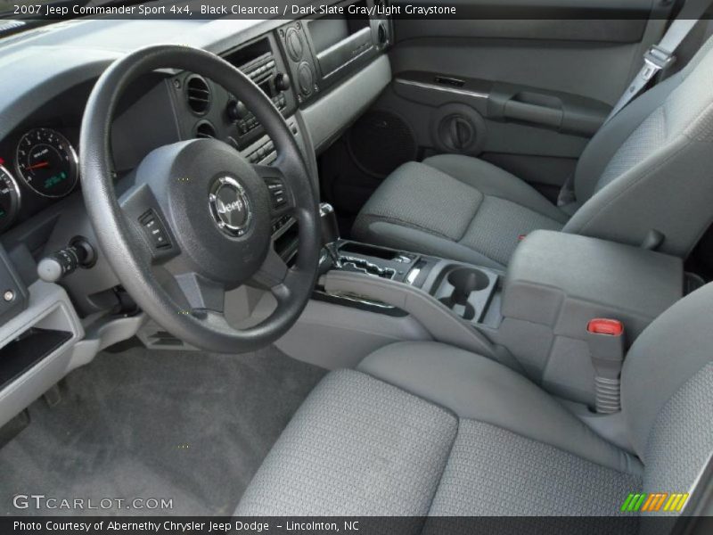 Black Clearcoat / Dark Slate Gray/Light Graystone 2007 Jeep Commander Sport 4x4