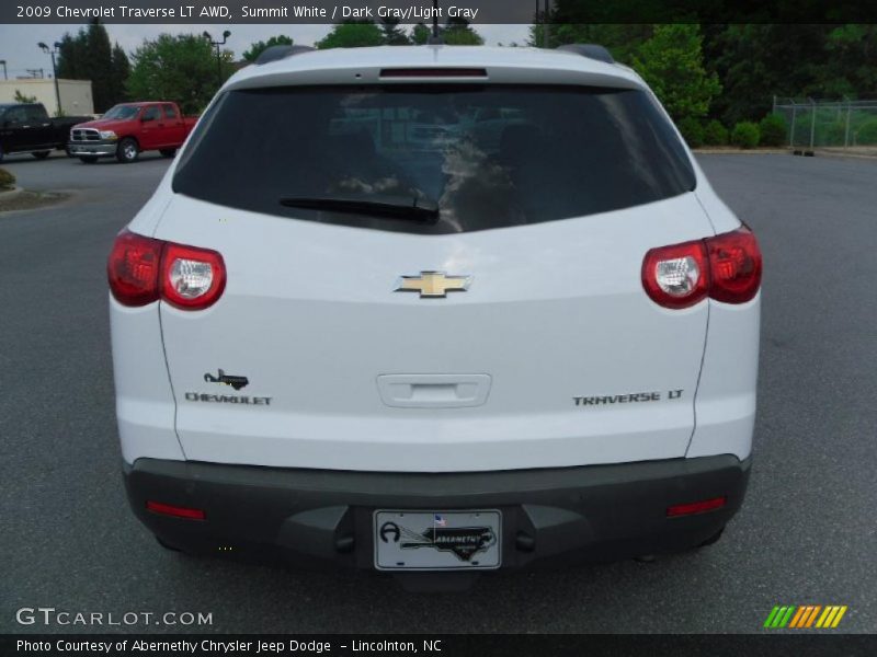 Summit White / Dark Gray/Light Gray 2009 Chevrolet Traverse LT AWD
