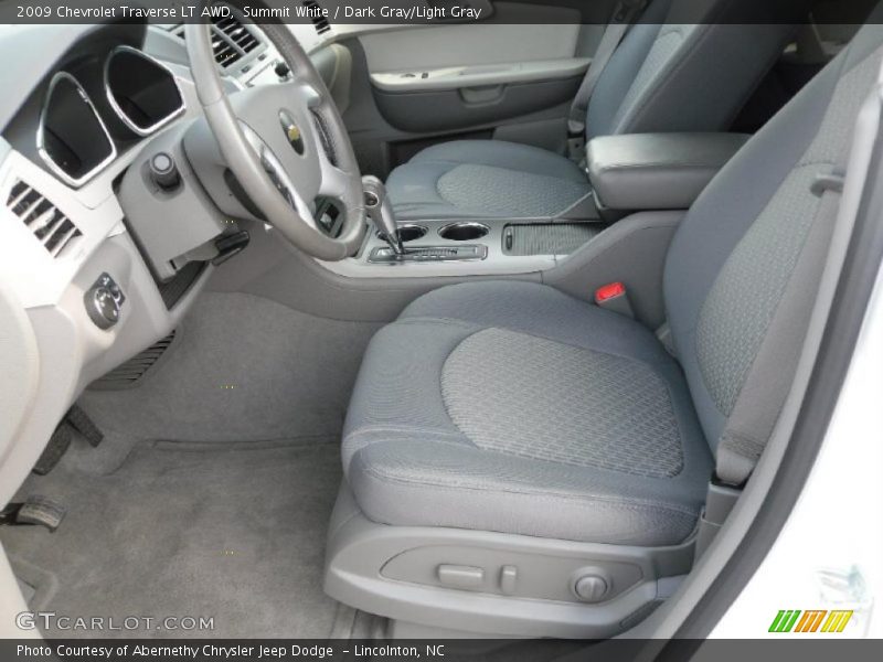 Summit White / Dark Gray/Light Gray 2009 Chevrolet Traverse LT AWD