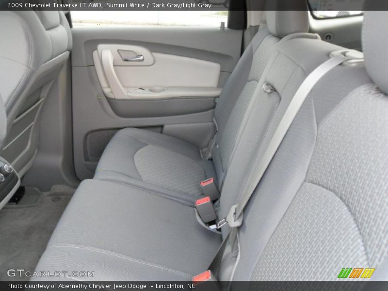 Summit White / Dark Gray/Light Gray 2009 Chevrolet Traverse LT AWD