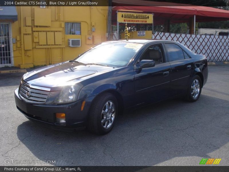 Blue Chip / Light Gray/Ebony 2004 Cadillac CTS Sedan