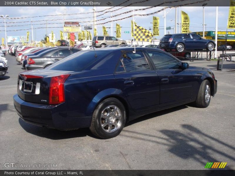 Blue Chip / Light Gray/Ebony 2004 Cadillac CTS Sedan
