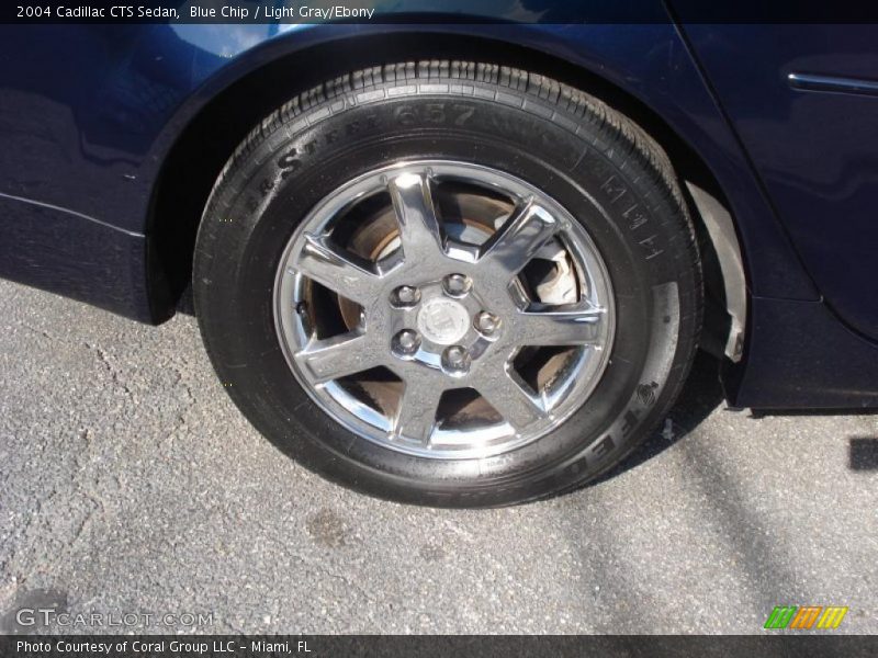 Blue Chip / Light Gray/Ebony 2004 Cadillac CTS Sedan