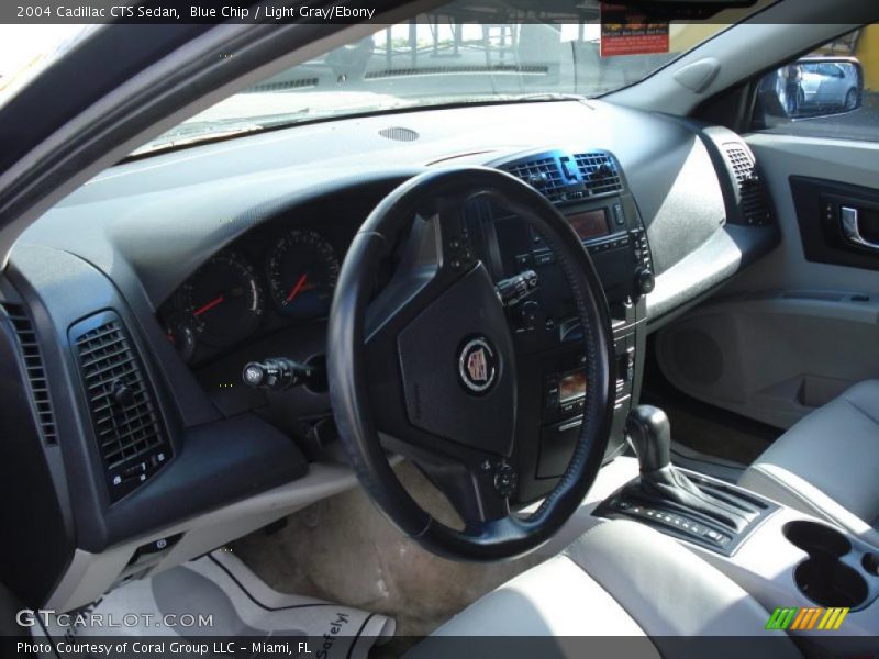 Blue Chip / Light Gray/Ebony 2004 Cadillac CTS Sedan